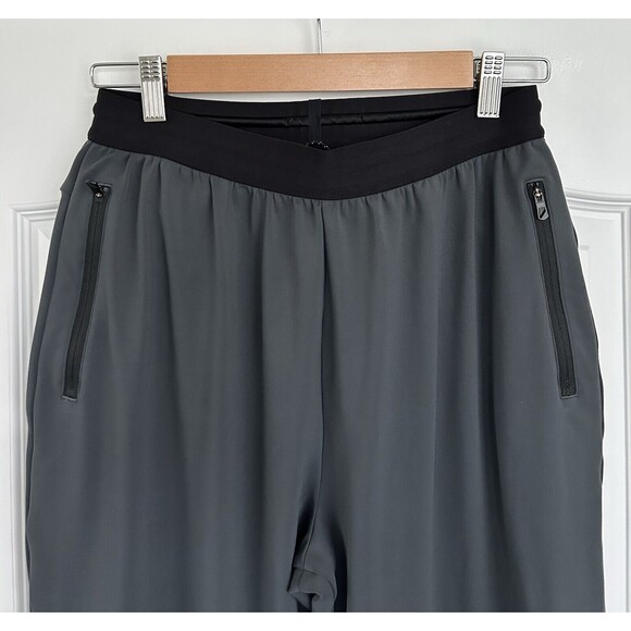 HILL CITY Mens Medium Tall  Athletic Jogger Pants Gray Black Stretch Athleisure - Picture 2 of 14